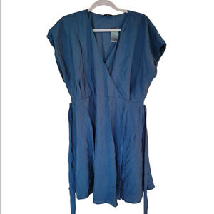 Torrid Legion Blue Surplice Skater Dress Sz 10 | NWT Easy Fit